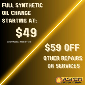 Get $49 off Oil Change or $59 off any repair